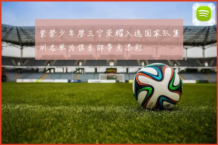 紫禁少年廖三宁荣耀入选国家队集训名单为俱乐部争光添彩